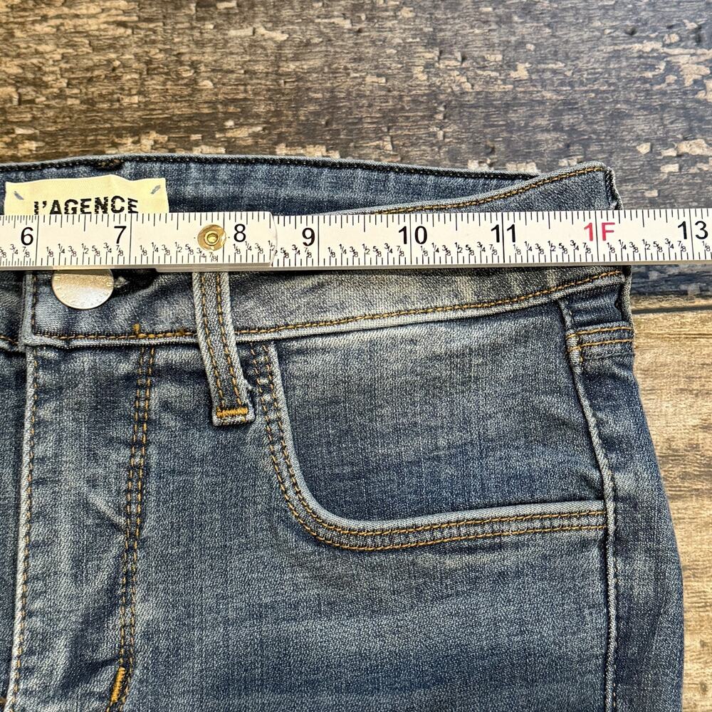 L'Agence Jeans Womens 23 Blue Margot High Rise Skinny Stretch Denim USA NWT - Picture 10 of 14